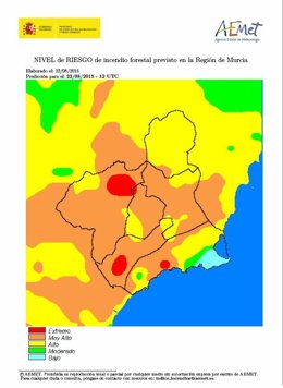 Nivel riersgo de incendios
