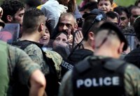 La angustia de los inmigrantes en Macedonia, en imágenes