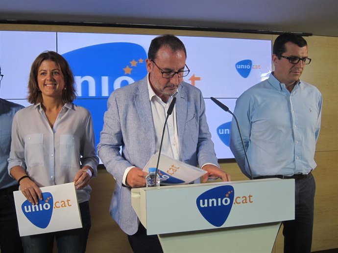 Ramon Espadaler, líder de Unió en rueda de prensa