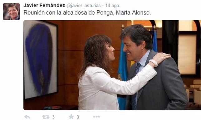 Uno de los últimos 'tuits' de Javier Fernández