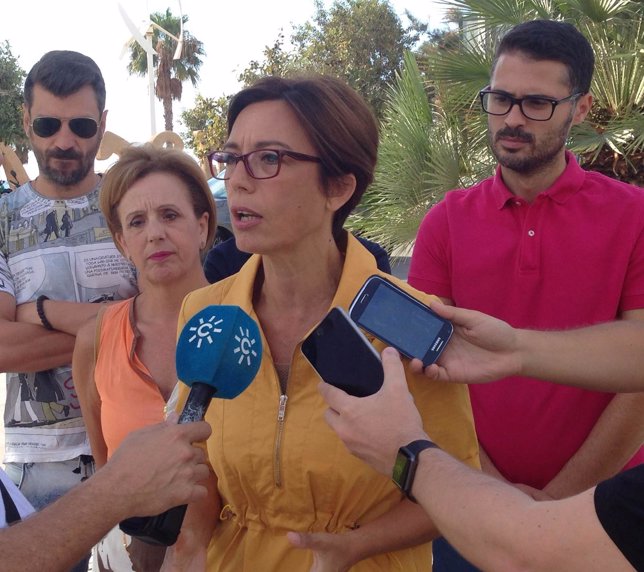 La secretaria de Salud y Consumo del PSOE-A, María Gámez, en Málaga