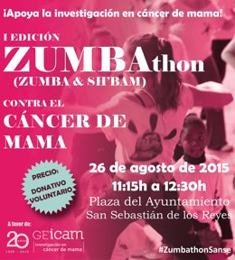 ZUMBAthon Solidario para luchar contra el cáncer de mama 