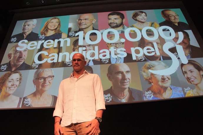El candidato de Junts pel sí Raül Romeva
