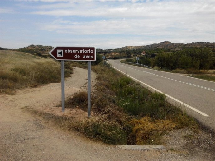 La Comarca del Bajo Aragón señaliza un observatorio de aves