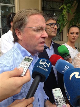 Moragues responde a los medios de comunicación en imagen de archivo