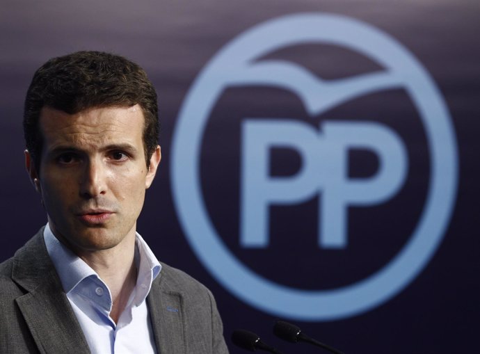 Pablo Casado tras la reunión del Comité de dirección del PP