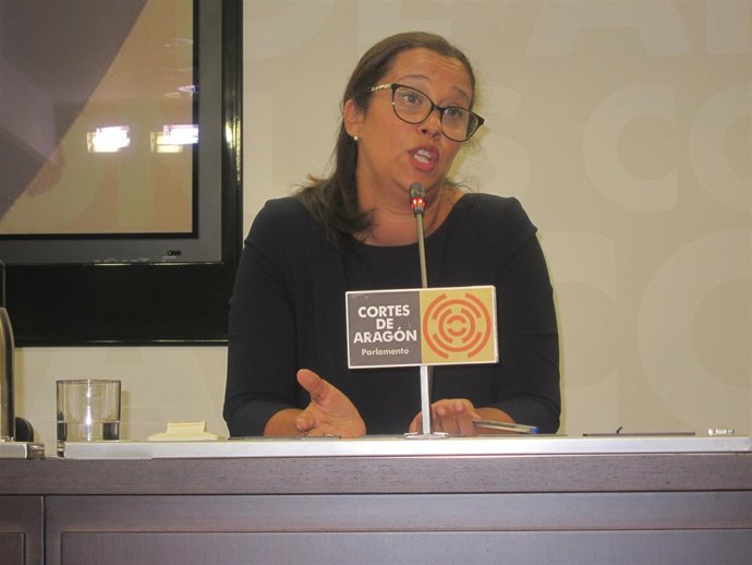 Marián Orós en la rueda de prensa