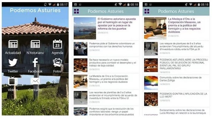 Aplicación de Podemos Asturias