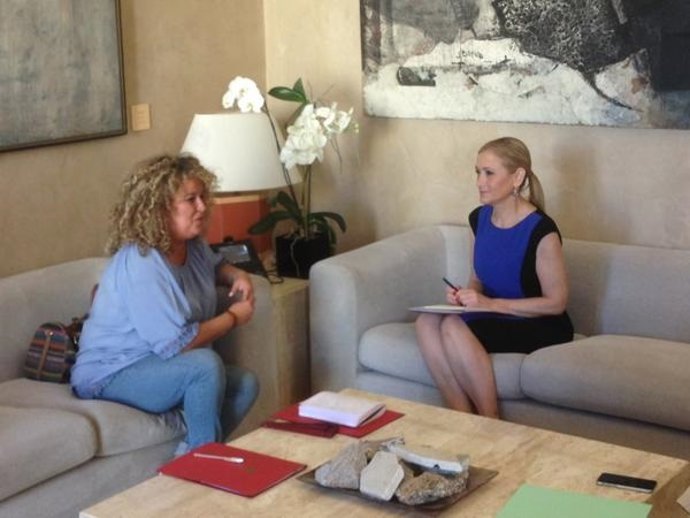 Cristina Cifuentes y la alcaldesa de Aranjuez