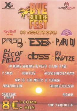 Cartel fiesta ilegal