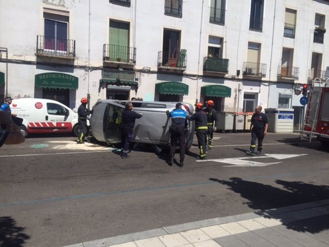 Accidente en la calle Estación de Valladolid