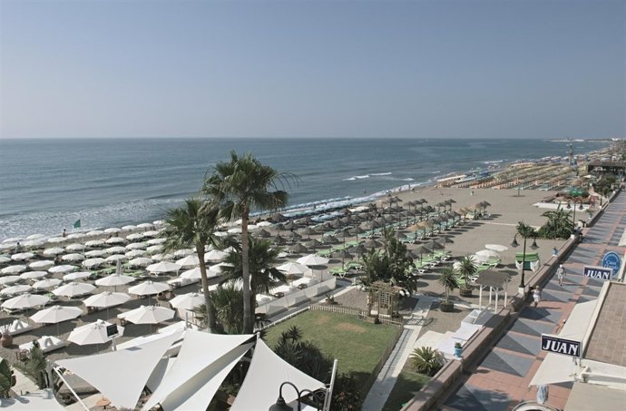 Chiringuito, playa, Málaga, turismo, Costa del Sol, turistas, verano