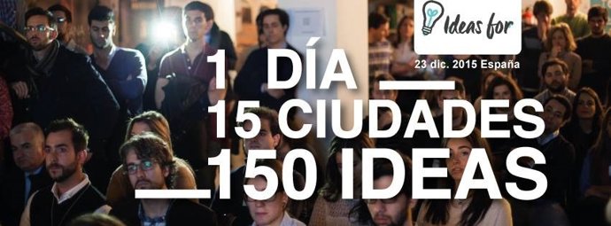 Cartel anunciador de la cita de Ideas For en Valladolid