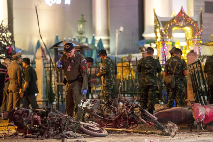 Atentado moto bomba en Bangkok