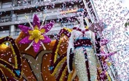 Carroza en la Batalla de Flores de Laredo