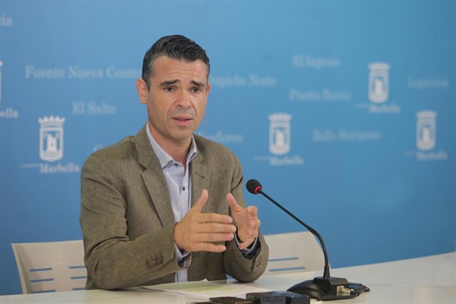 El alcalde de Marbella, José Bernal, en rueda de prensa