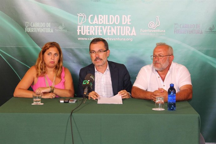 Isabel Mena, Marcial Morales y Marcelino Cerdeña