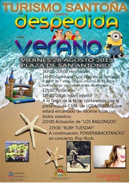 Cartel de la fiesta de despedida del verano