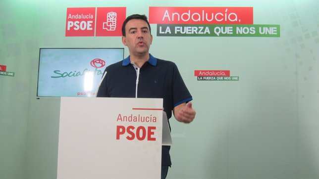 El portavoz del PSOE en el Parlamento andaluz, Mario Jiménez.