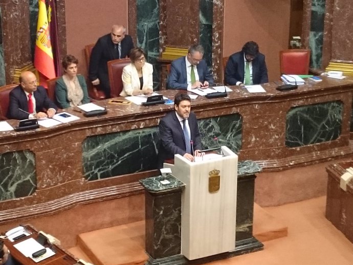 Miguel Sánchez (Ciudadanos) en discurso Debate Investidura en la Asamblea