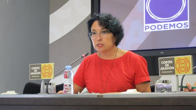 La diputada de Podemos en las Cortes de Aragón, Amparo Bella