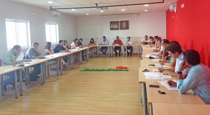 Reunión de la Ejecutiva Provincial del PSOE de Huelva. 