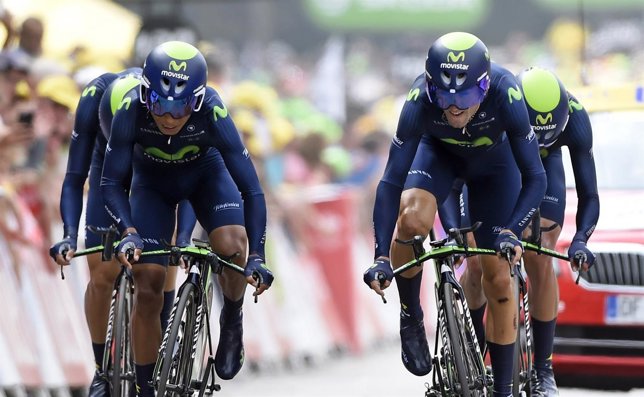 Nairo Quintana y Alejando Valverde (Movistar)