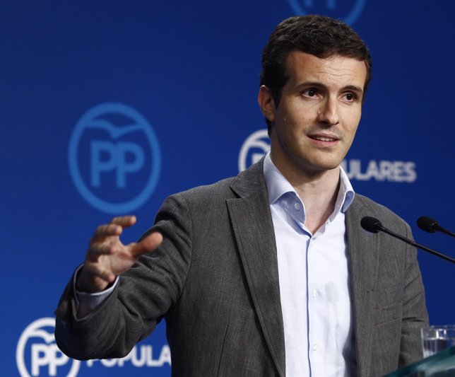 Pablo Casado tras la reunión del Comité de dirección del PP