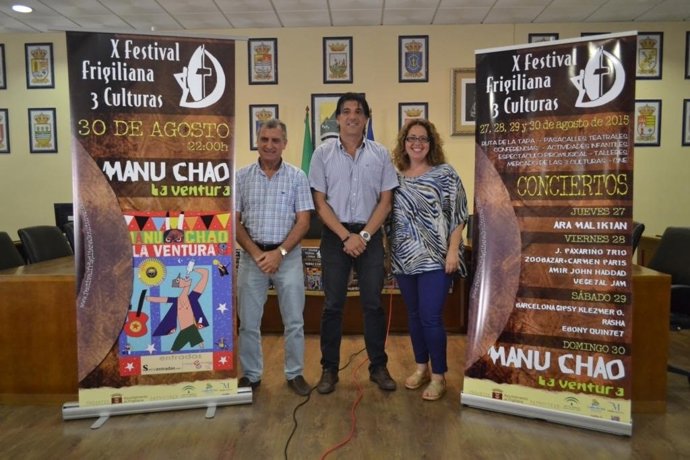 Domingo Guerrero, José Antonio González y María José Caravaca.