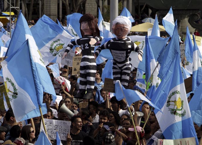 Manifestación en Ciudad de Guatemala