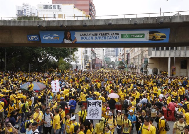 Protesta en Malasia contra primer ministro Nayib Razak - agosto 2015 