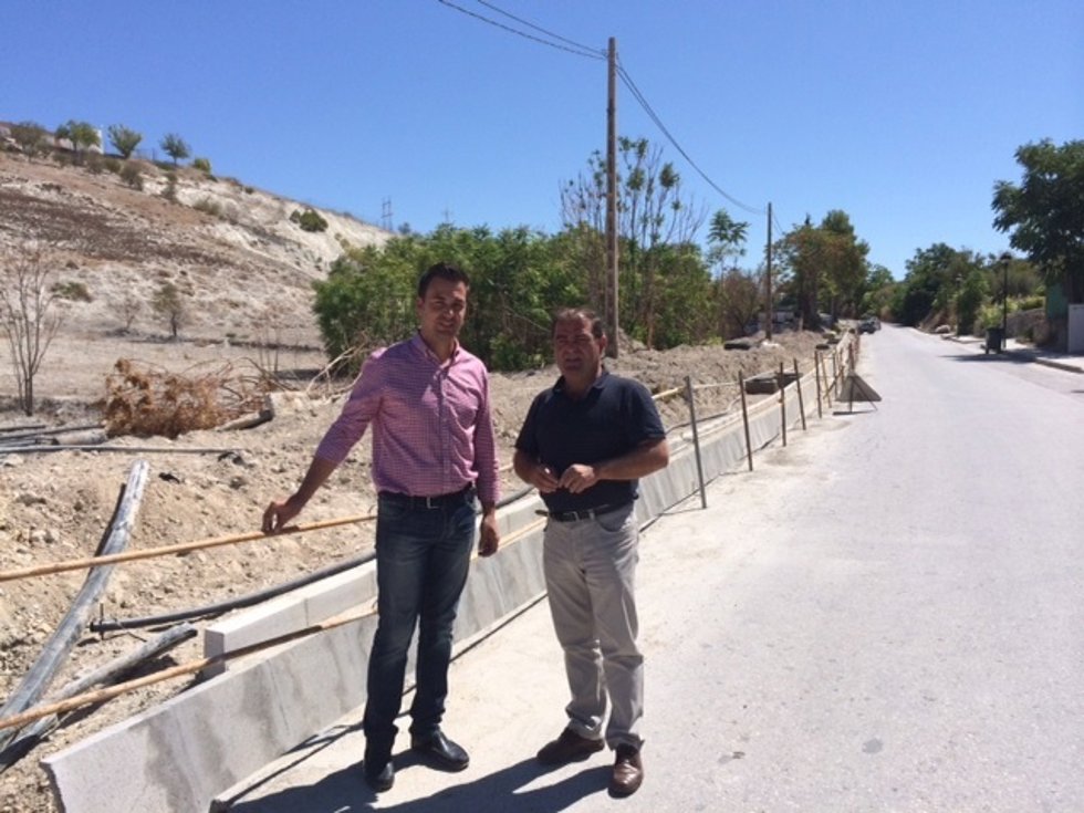 Visita a las obras en el acceso a Fuerte del Rey