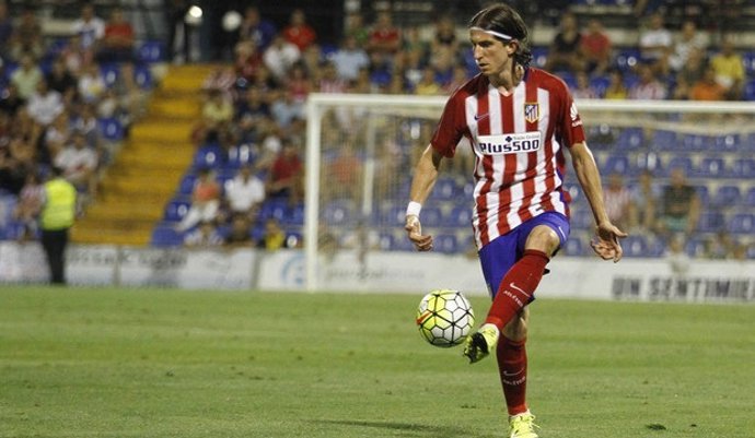El lateral izquierdo del Atlético de Madrid Filipe Luis