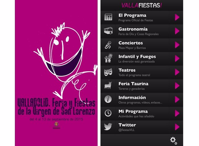 App de fiestas del Ayuntamiento de Valladolid