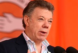 El presidente de Colombia, Juan Manuel Santos