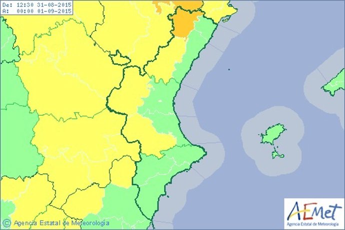 Predicción de este lunes 