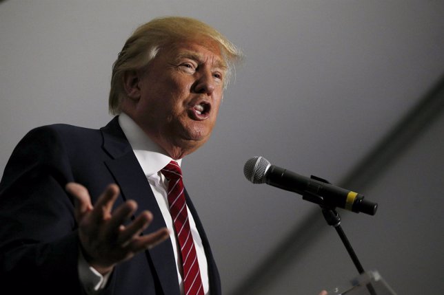 El precandidato republicano Donald Trump