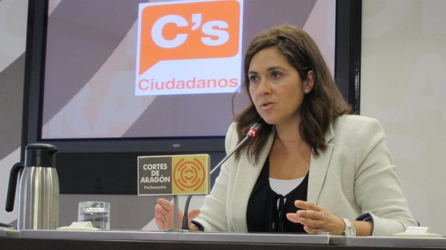 La portavoz parlamentaria de C's Aragón, Susana Gaspar.