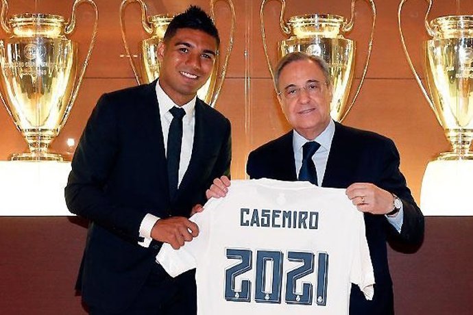 Casemiro y Florentino Pérez