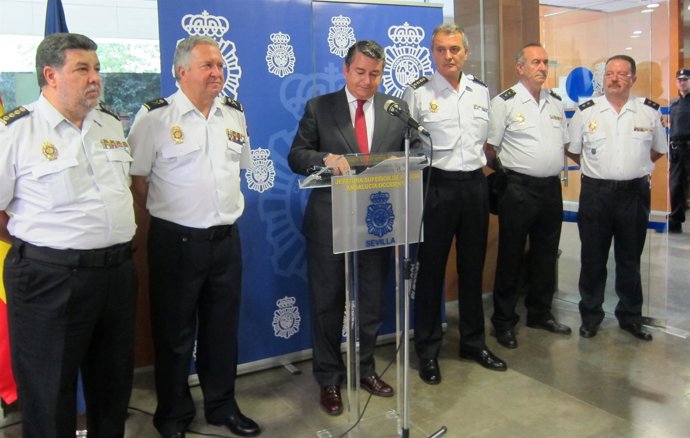 Antonio Sanz, en la Comisaria de la Alameda en Sevilla.