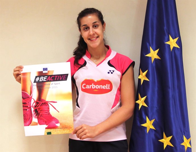 Carolina Marín, embajadora de la primera semana europea del deporte