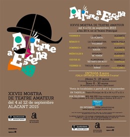 Cartel de Alicante a Escena