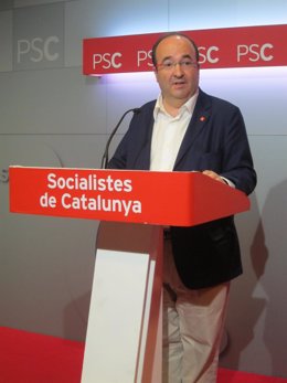 Candidato del PSC a la Presidencia de la Generalitat Miquel Iceta