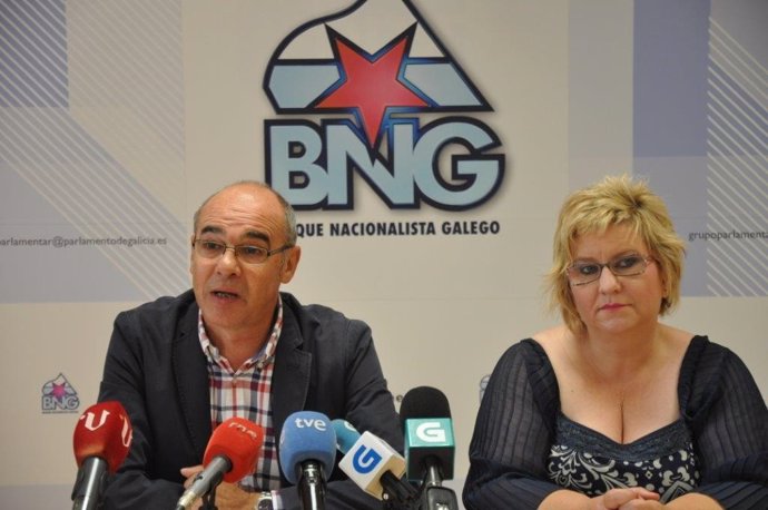 Francisco Jorquera y Tereixa Paz, diputados del BNG