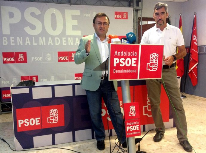 Miguel Ángel Heredia y alcalde de Benalmádena, Víctor Navas