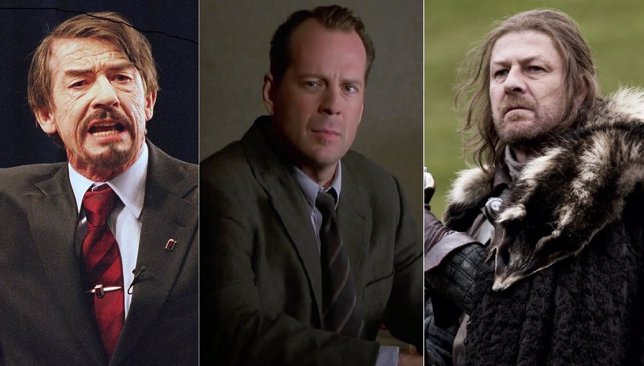 John Hurt, Bruce Willis, Sean Bean 