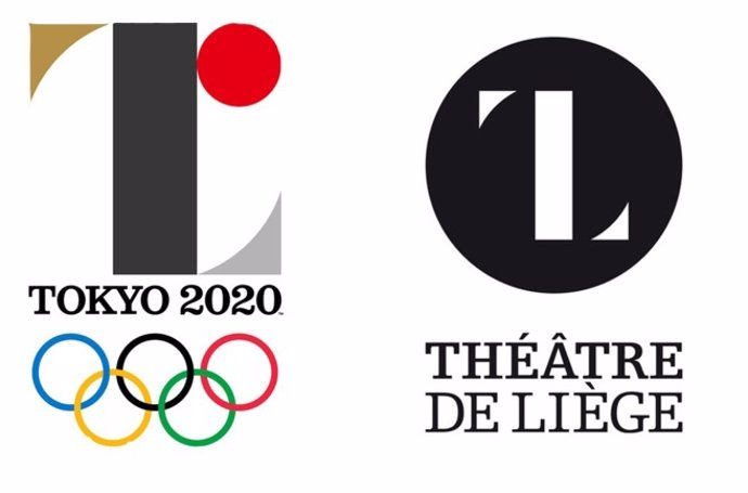 Logos de los Juegos Olímpicos de Japón 2020 y del Teatro de Lieja