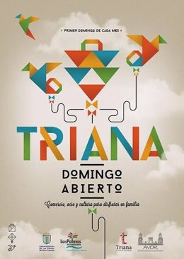 Cartel 'Triana Domingo Abierto'
