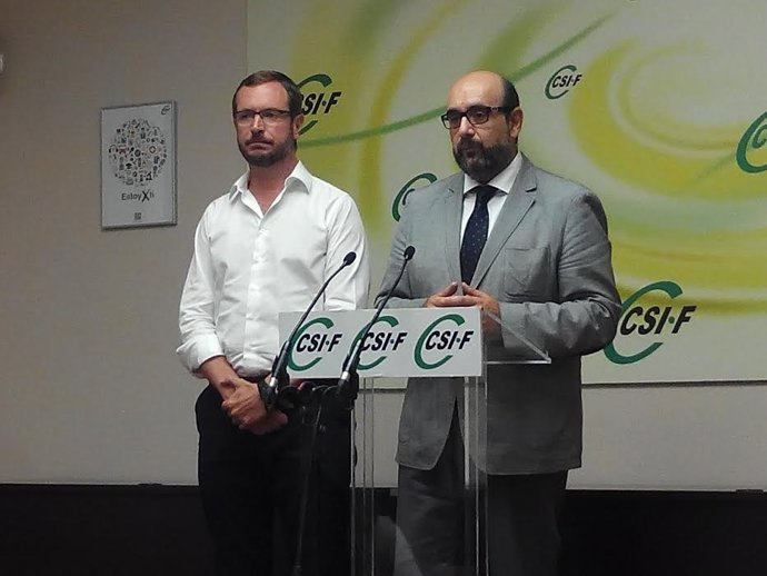 Javier Maroto (PP) con Miguel Borra (CSI-F)