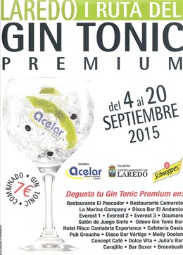 Cartel de la I Ruta del Gin Tonic